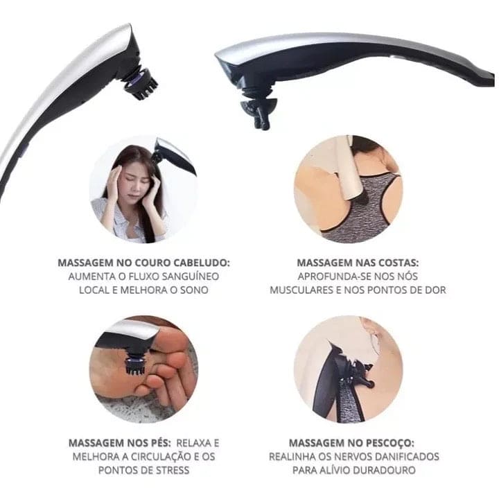 Electric Stick Massager, Hand Held Body Percussion Massager, Multifunctional Muscles Roller Massage Stick, Relax Body Massager With Vibration Ego, Body Massage Hammer, Intensive Tapping Massager