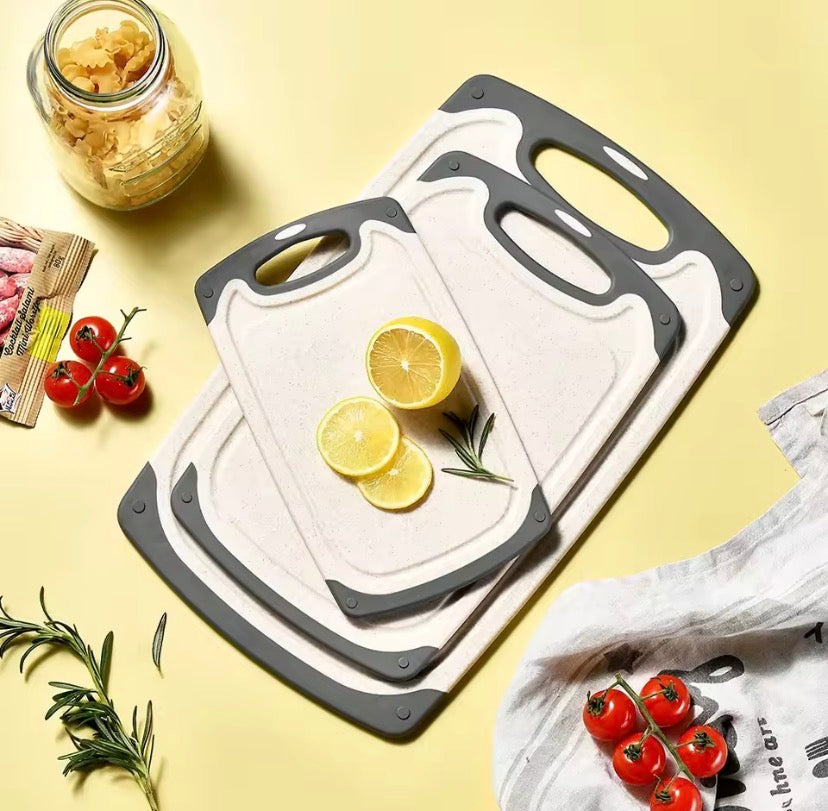 3pcs Marble Pattern Kitchen Cutting Board, Multifunctional Kitchen Cutting Board Set, Kitchen Chopping Board, Kitchen Gadgets
