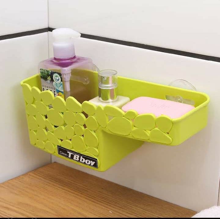 Stone Multipurpose Sticky Basket, Kitchen Bathroom Organizer Basket, Plastic Storage Shelf Basket