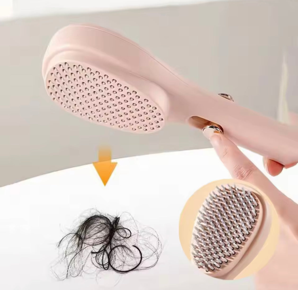 Portable Telescopic Magic Comb, Hair Comb Magic Hair Brush, Self Cleaning Scalp Massage Comb, Women Salon Styling Tool