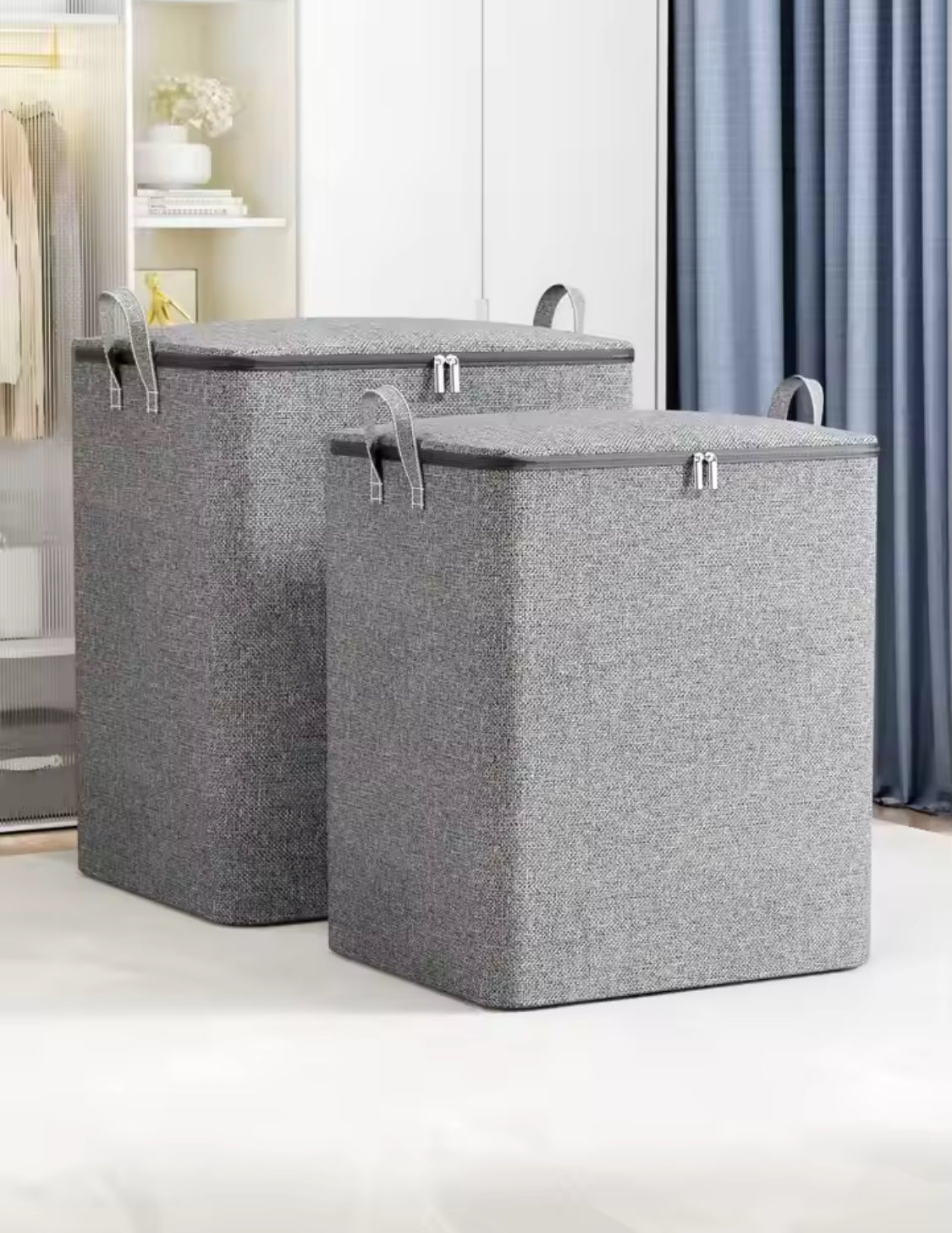 Large Capacity Clothing Storage Bag, Foldable Clothing Dust Bag, Portable Bedroom Storage Organizer