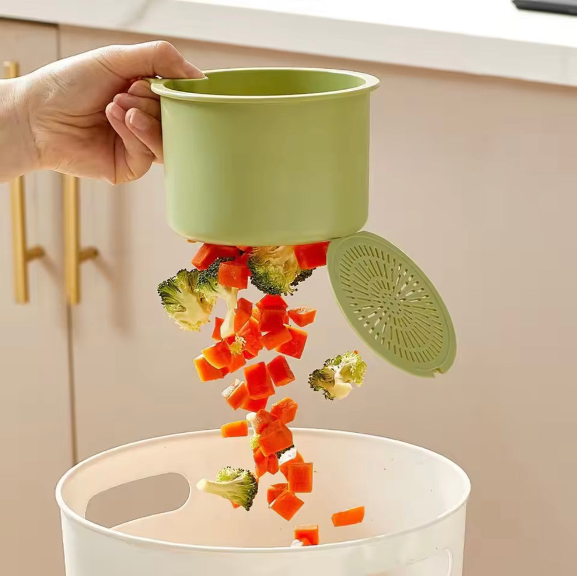 2 In 1 Sink Drain Basket, Faucet Hanging Filter Basket, Detachable Hanging Sink Drainer, Sponge Rack Kitchen Waste Collector