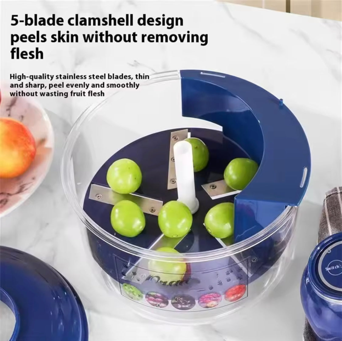 Automatic Vegetable Peeler, Portable Garlic Peeler, Rechargeable Vegetable And Fruit Peeler