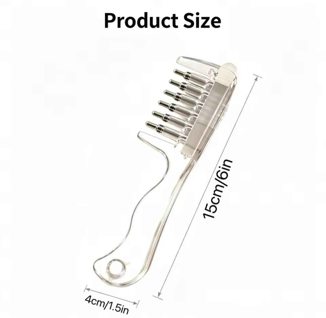 Transparent Hair Scalp Applicator Comb, Manual Scalp Stimulator, Hair Growth Scalp Massage Comb, Deep Scalp Massage Tool