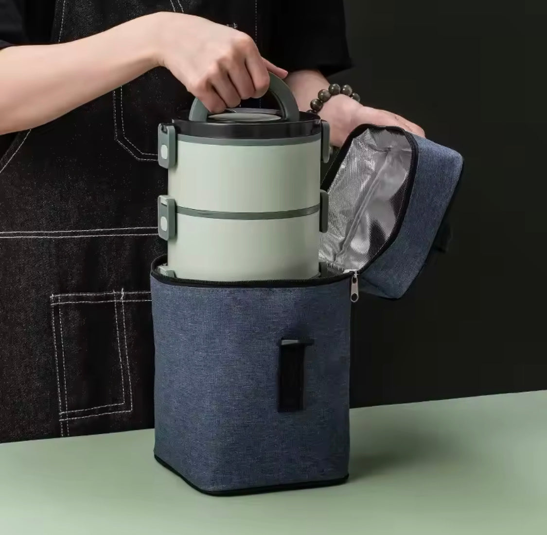 Adult Bento Lunch Box, Leakproof Portable Food Container, Outdoor Camping Picnic Lunch Box