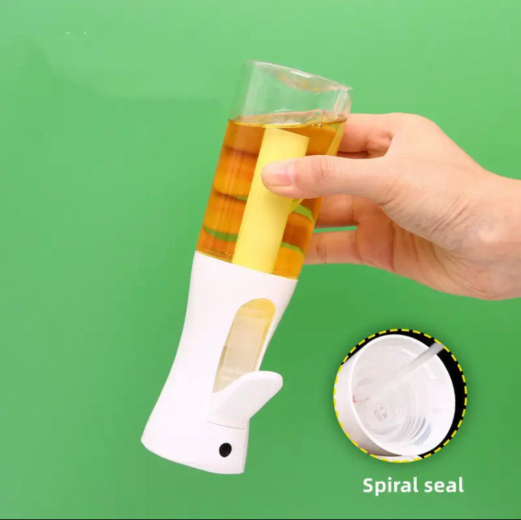 Pack Of 5pcs Set Kitchen Oil Bottle, Cooking Oil Spray, Pneumatic Spray Bottle With New Model Spices Jar