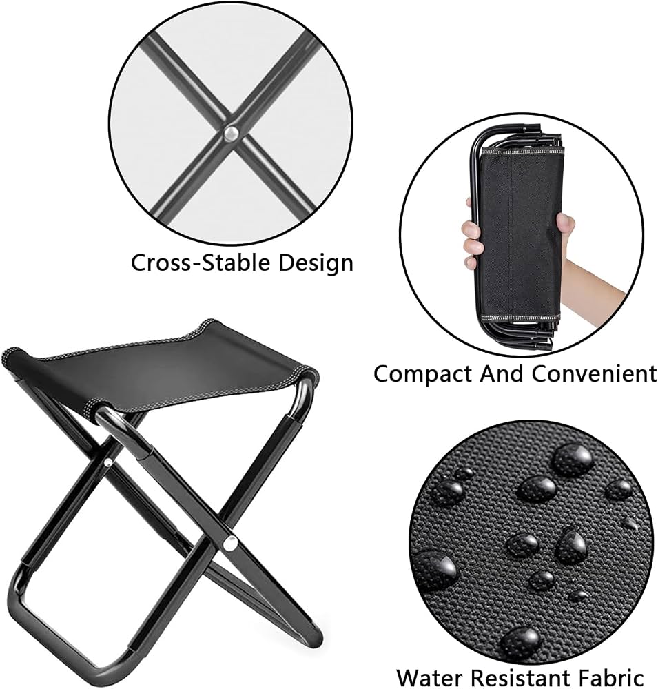 Foldable Outdoor Camping Chair Stool, Foldable Fishing And Camping Stool, Easy Carry Folding Stool