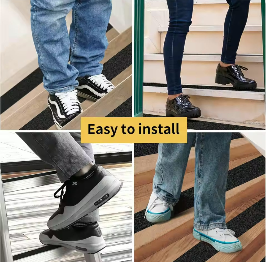 Non Slip Water Resistant Floor Tape, Anti Slip Grip Tape, Multipurpose Traction Grip Tape