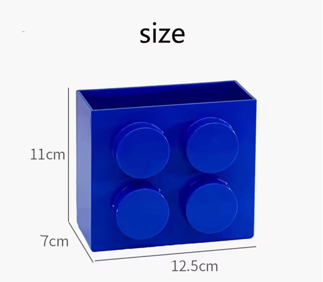 Wall Mounted Building Blocks Sticking Holder, Refrigerator Door Shelf Organizer, Kitchen Fridge Accessories Organizer