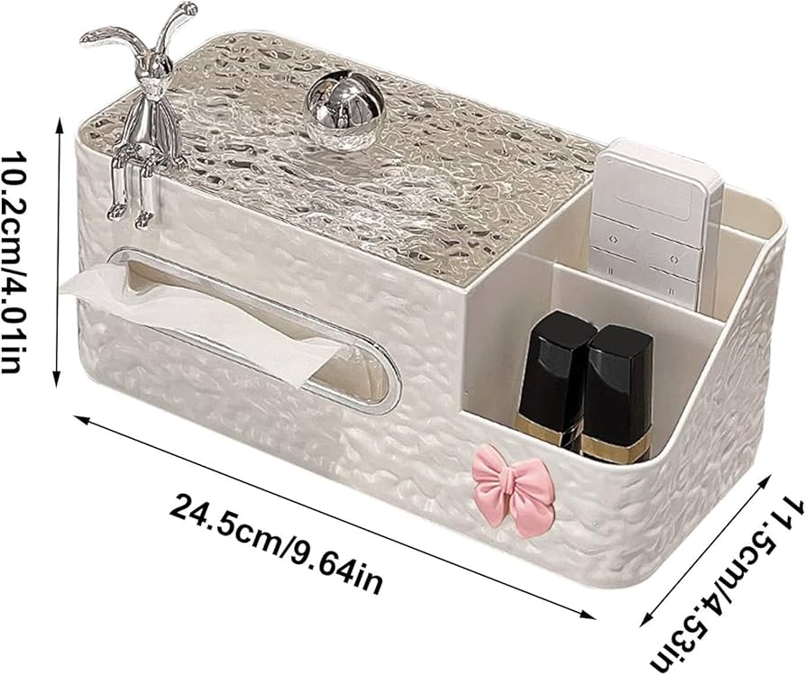 Luxurious Creative Tissue Box, Nordic Multipurpose Tissue Holder, Desktop Tissue Organizer