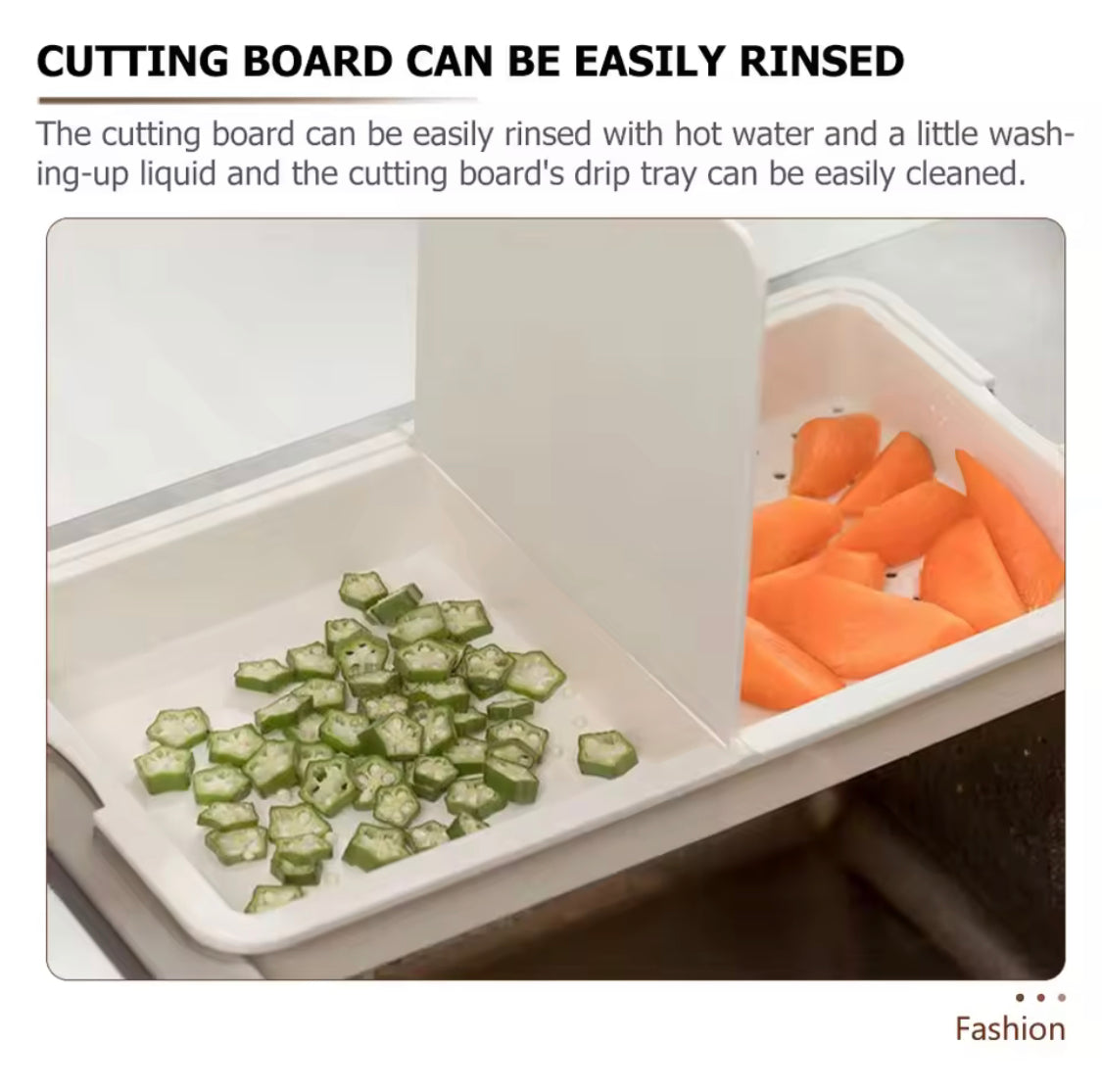 Foldable Cutting Board With Strainer, 2 in 1 Multipurpose Cutting Board, Vegetable Chopping Board With Drain Basket