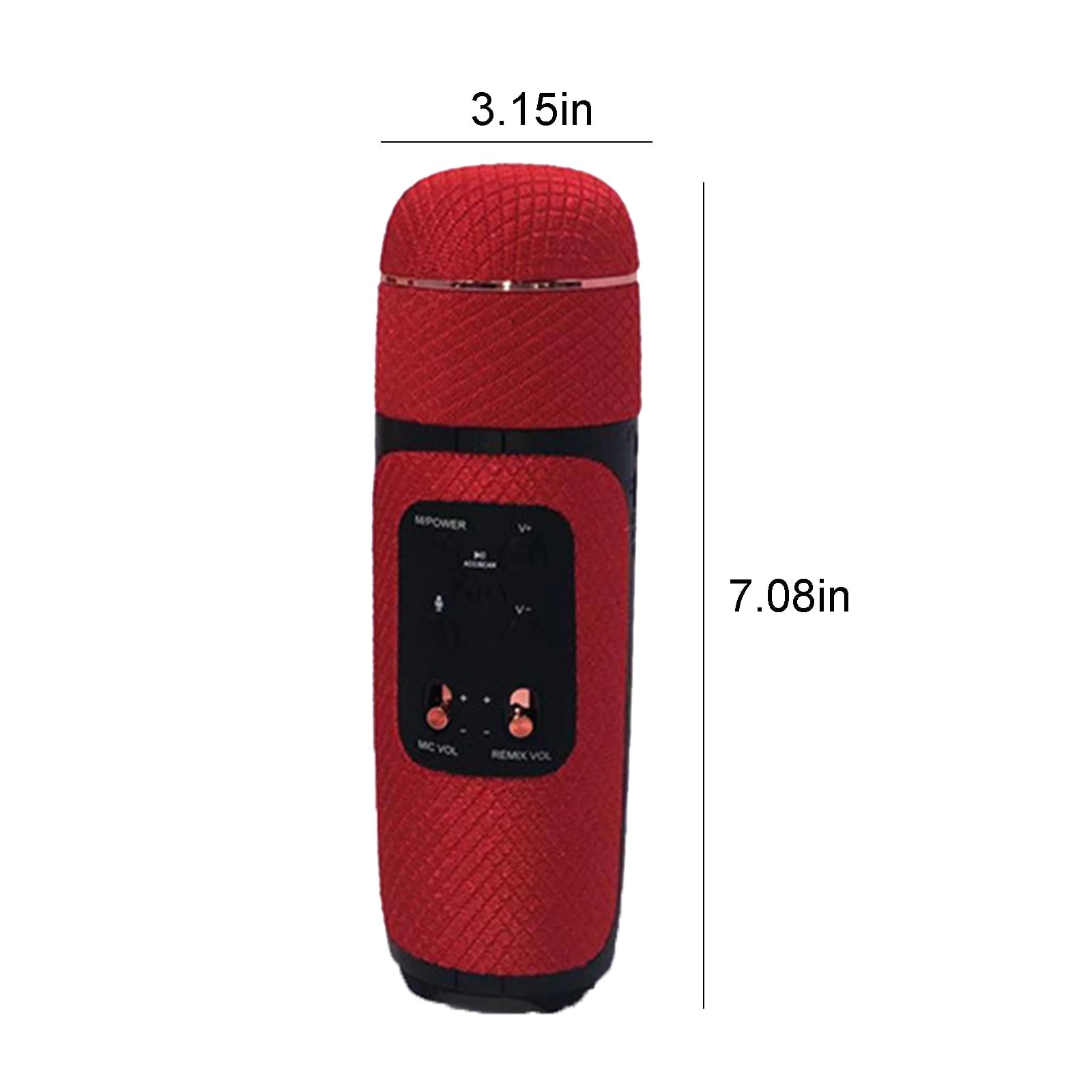 Portable Microphone Speaker, Rechargeable Handheld Singing Mic With Speaker, Mobile Phone Wireless Bluetooth Speaker, Handheld Multifunction Rechargeable Speaker