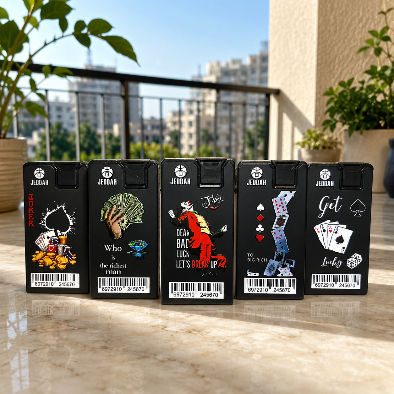 Jeddah Mini Jet Flame Lighter, Designer Print Jet Flame Lighter, Metal Body Jet Flame Lighter, Windproof Pocket Torch Lighter