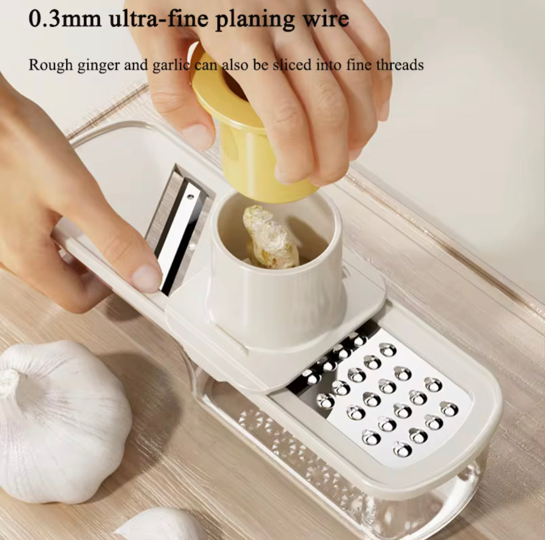 2 In 1 Multifunctional Hand Grator, Mini Food Garlic Grinder, Mini Garlic And Spices Chopper, Mini Food Processor Tool