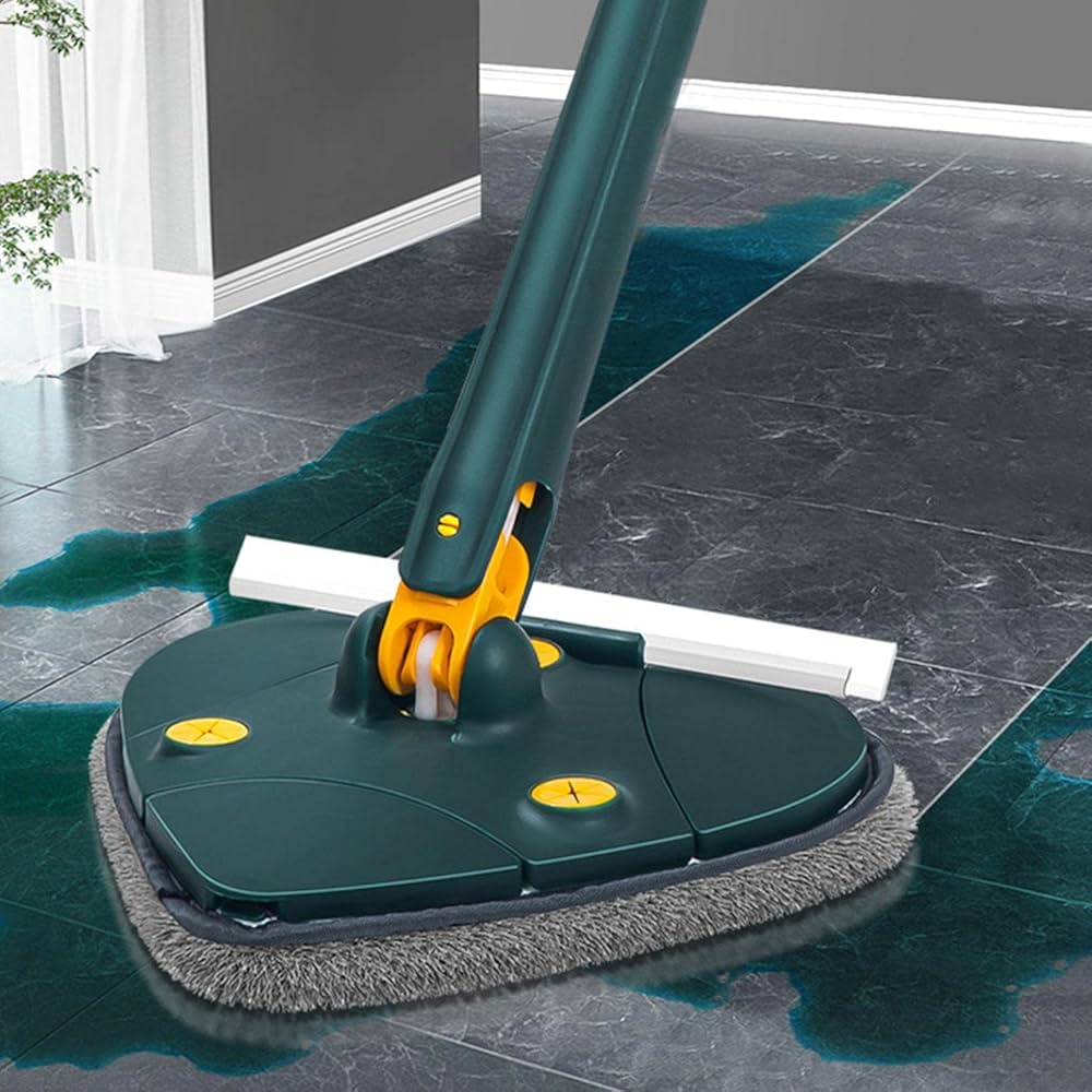 Heart Shaped Twist Mop With Viper, Rotatable Cleaning Squeeze Mop, Adjustable Long Handle Mop
