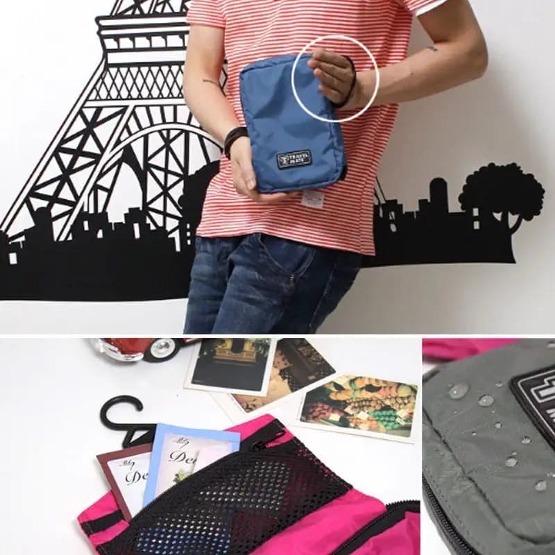 Travel Mate Bag, Unisex Camping Travel Hang Bag, Toiletry Purse Holder Organizer, Waterproof Folding Toiletry Bag, Men And Women Oxford Travel Bag, Multipurpose Hanging Wash Bag, Multifunctional Storage Bag