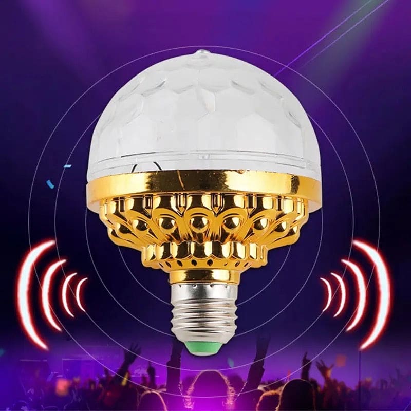 Colourful Magic Lamp, Magic Disco Ball Lamp With Holder, Colorful Rotating Magic Ball Light, Led Crystal Party Stage Light, Mini Rotatable Effect Bar DJ Light, Auto Rotating Lamp, Plug in Disco Ball Light Bulb for Home, Party Ambient Light With Holder
