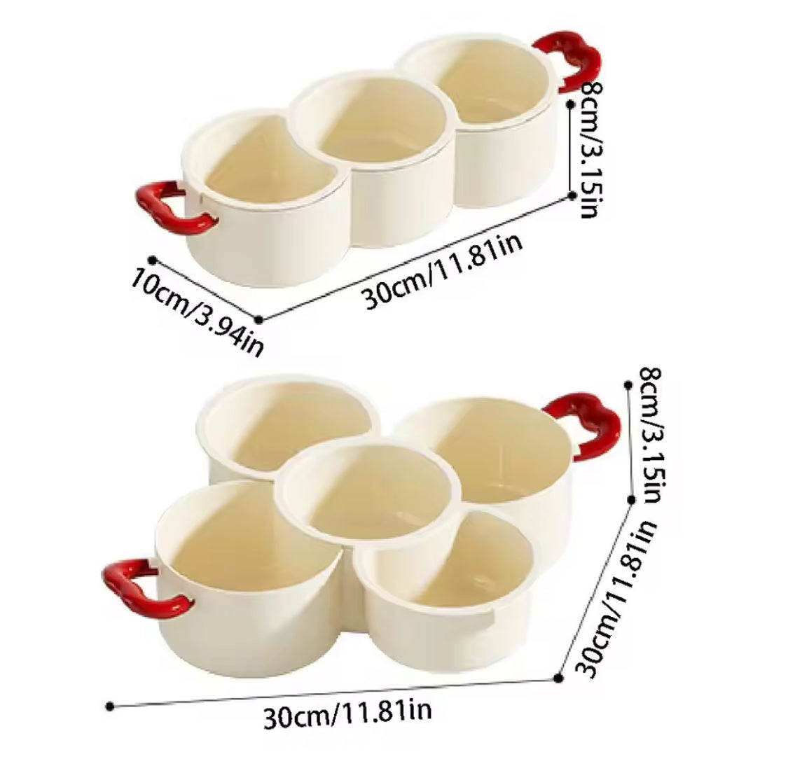 2 in 1 Fruit Drain Basket, Dried Fruit Plate Organizer, Multifunctional Drain Basket