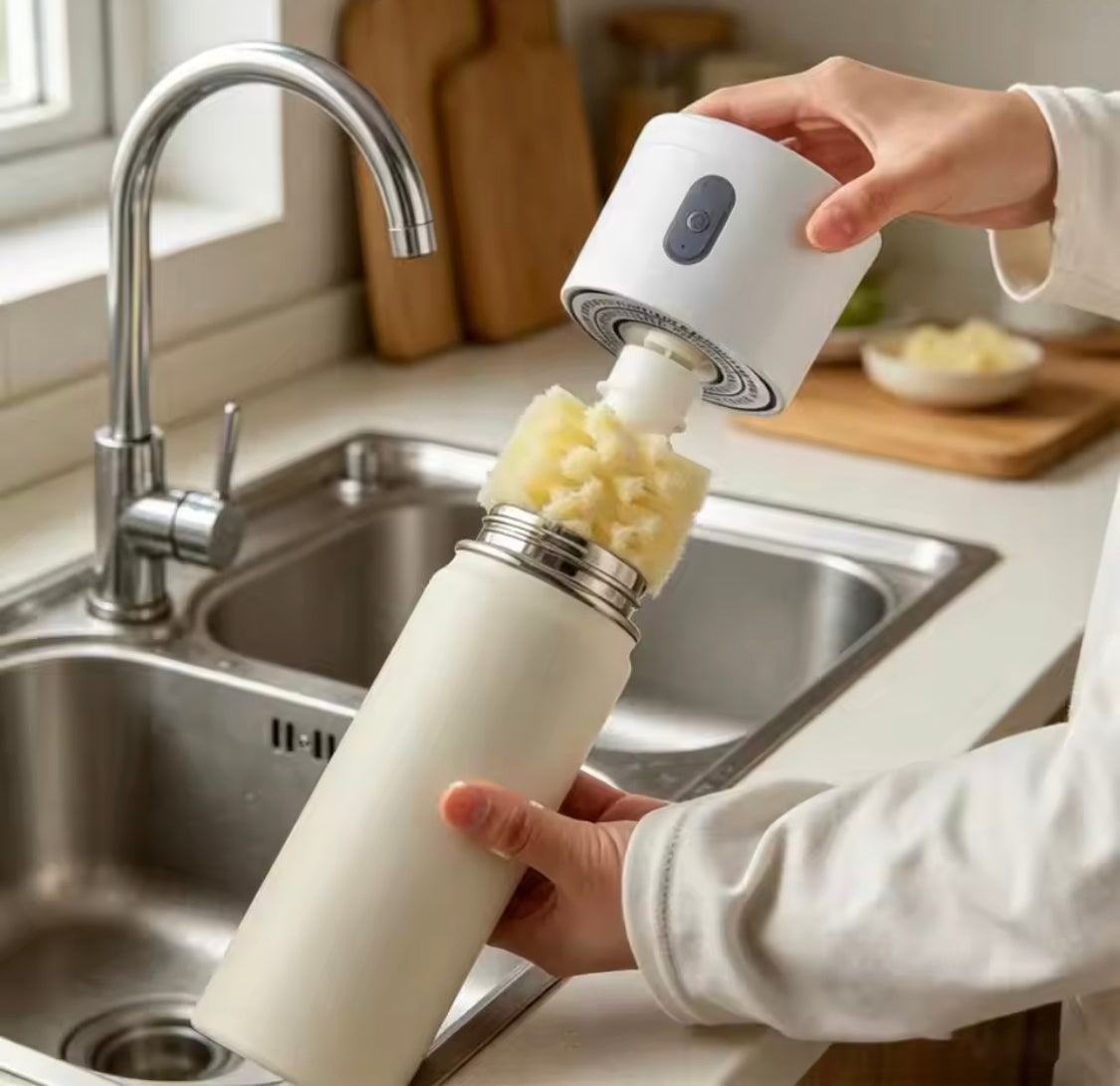 Automatic Glass Cleaner Brush, Electric Water Cup Scrubber, Kitchen Cleaning Gadget