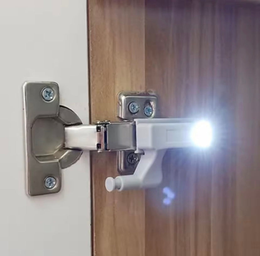 Set Of 2 Automatic Door Sensor Light, Furniture Hinge Lamp, Universal Wardrobe Cupboard Sensor Lights, Kitchen Closet Night Lamp
