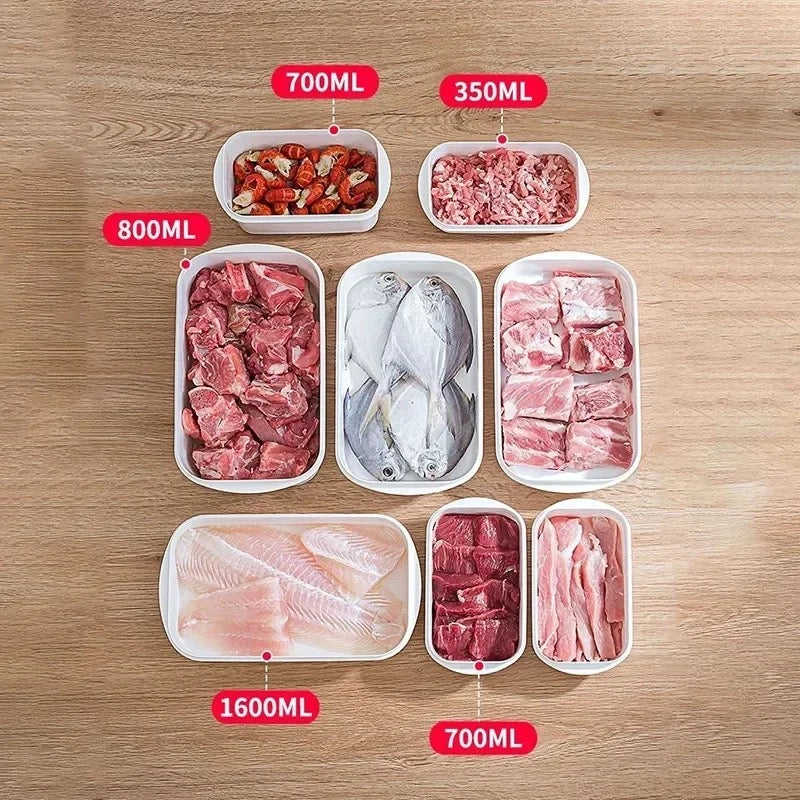 Frozen Meat Container, Kitchen Refrigerator Food Storage Container, Meat Preservation Box