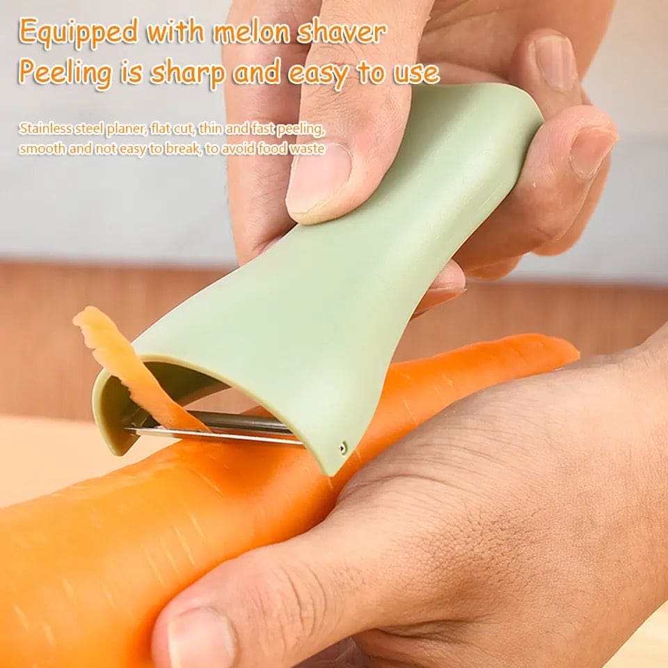 Kitchen Scissor Peelar Set, 3 In 1 Melon Planer, Wovilon Scissor And Peelar, Multipurpose Food Shear, Practical Kitchen Cutting Tool, Heavy Duty Meat Poultry, Stainless Steel Utility for Ultra Sharp Seafood Herb Serrated