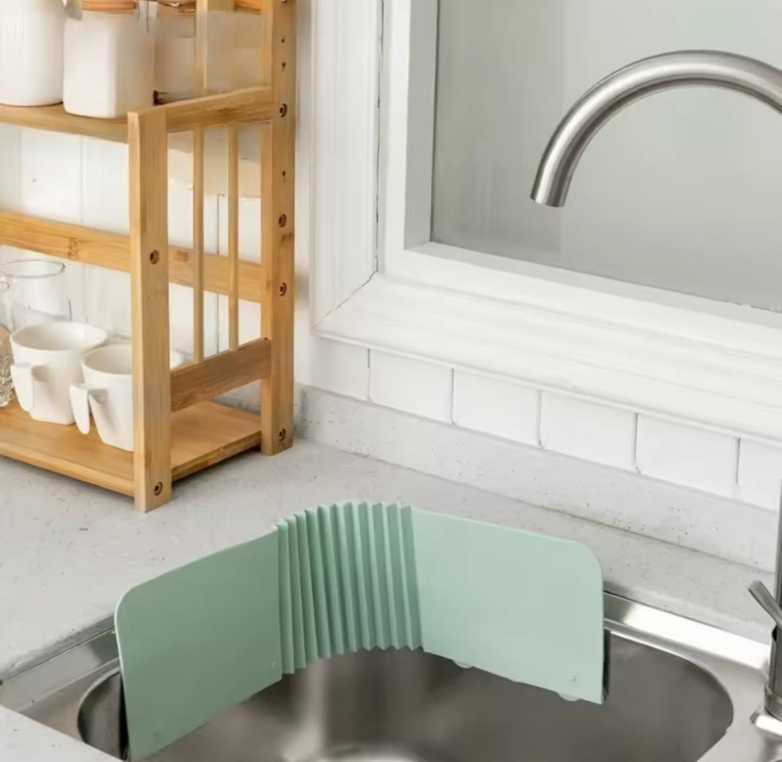 Foldable Kitchen Sink Splash Guard, Kitchen Sink Water Splash Guard, Anti Splash Stopper For Kitchen