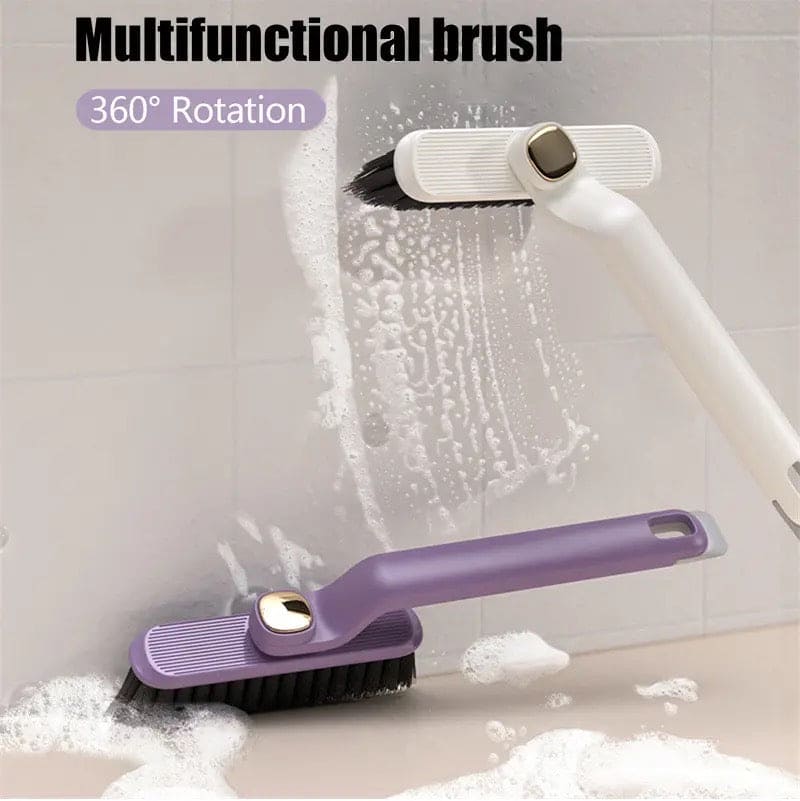 Rotating V Shaped Cleaning Brush, 2 In 1 Cleaning Brush Clip Tool, Bathroom Kitchen Shower Floor Cleaner Brush, Dead Angled Gap Cleaning Brush, Multifunctional Bathroom Tile Brush, Floor Gab Cleaning Brush