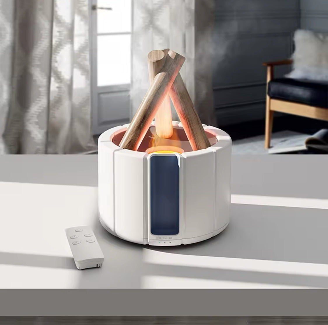 Bonfire Aromatherapy Essential Diffuser, Ultrasonic Cool Mist Aroma Diffuser, Home Room Fragrance Air Purifier