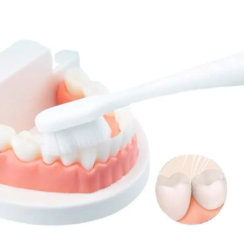 Wave Nano Bristle Toothbrush, Ultra Fine Soft Toothbrush, Oral Hygiene Tools Brush, Manual Dental Oral Care Brush, Adult Teeth Cleaning Toothbrush, Million Nano Bristle Teeth Cleaning Tool, Soft Floss Toothbrush Bristles for Sensitive Gums
