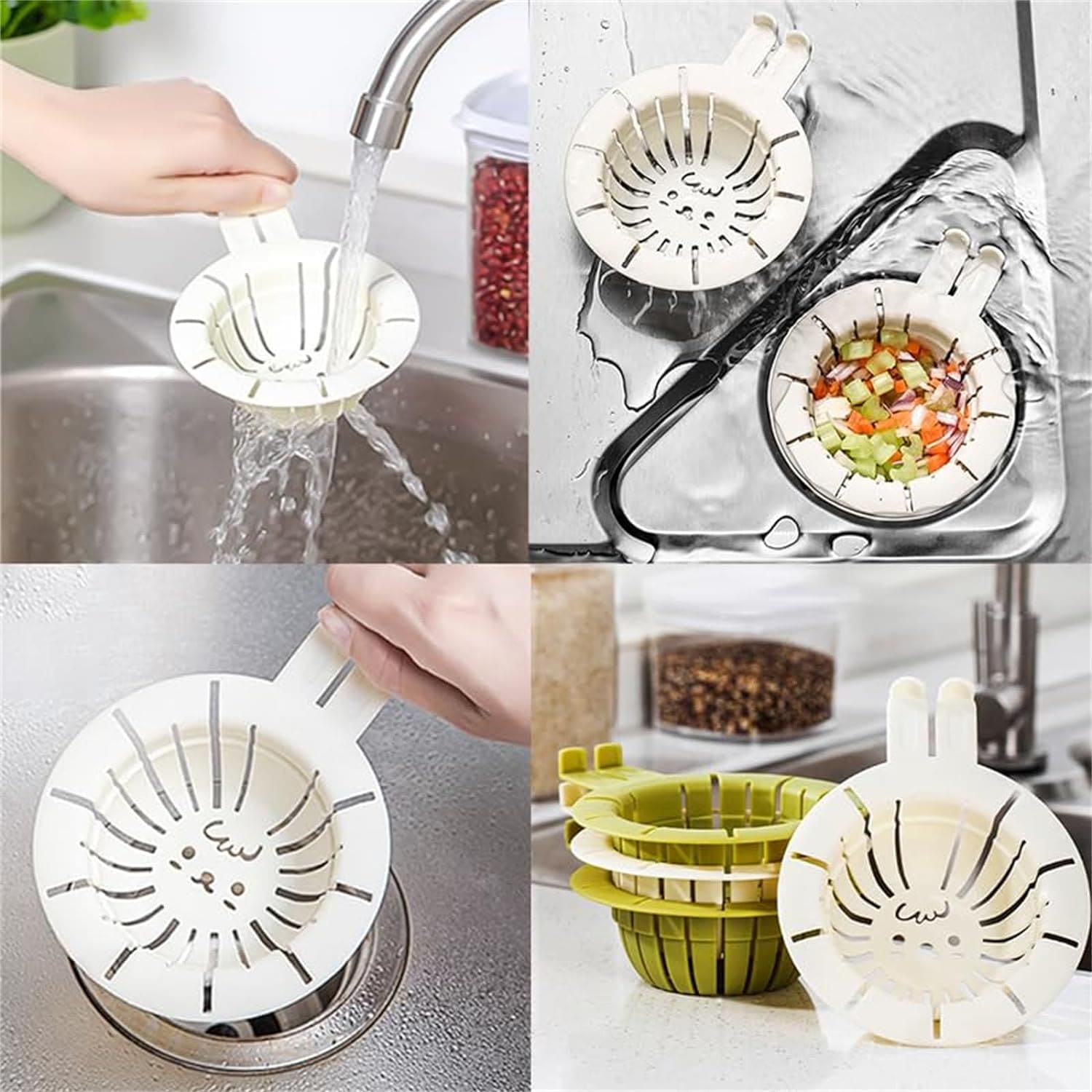 Rabbit Sink Drain Basket, Cartoon Cute Rabbit Sink Strainer, Kitchen Sink Food Catcher, Bathroom Floor Drains Hair Catcher, Multifunctional Creative Home Tool, Anti-odor Sink Drainage Basket, Portable Drainage Sink Strainer