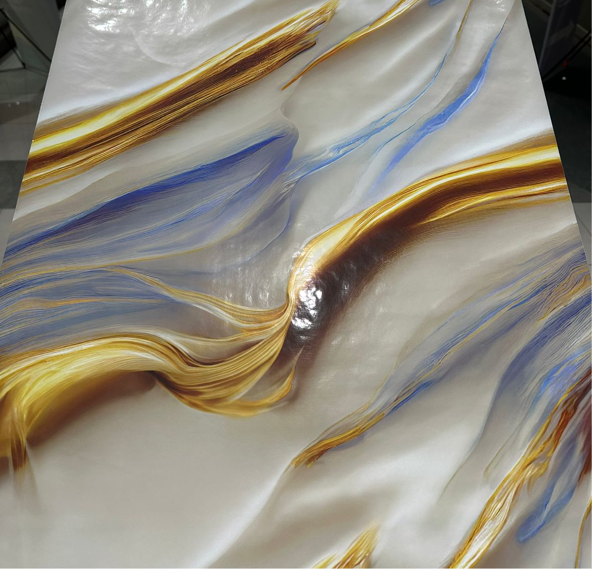 Waterproof UV Marble Sheet, Self Adhesive KSE Walls Sticker, Kitchen Cabinets Countertop Wallpaper