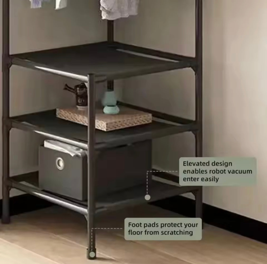 Multilayer Bedrooms Corner Clothes Rack, Simple Clothes Coat Racks, Living Room Organizer Shelf