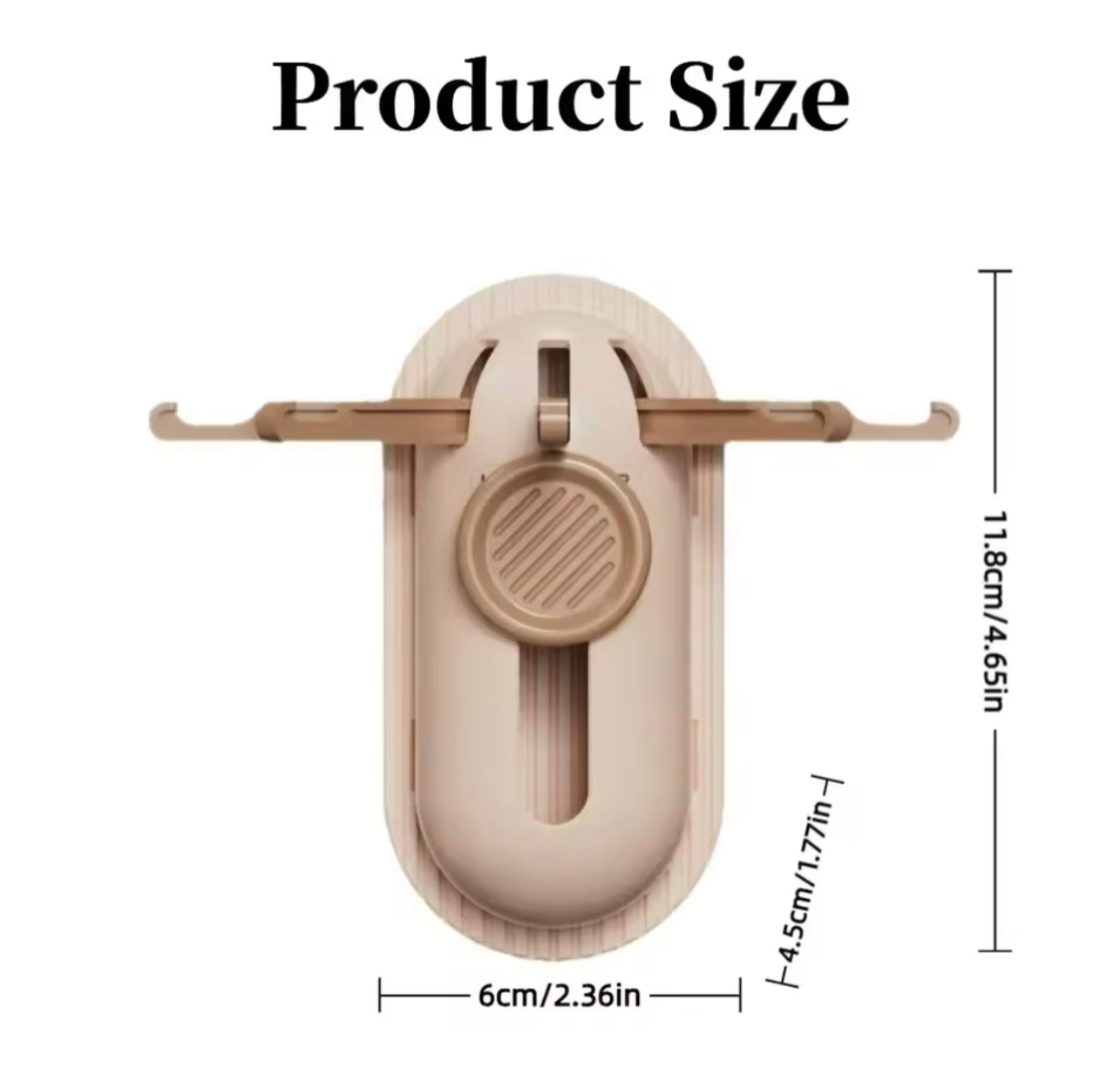 Wall Mounted 5 Claw Telescopic Hook, Multipurpose Durable Wall Hook, Drill Free Kitchen Utensils Hanger, Strong Adhesive Kitchen Utensil Hook, Space Saving Key Holder