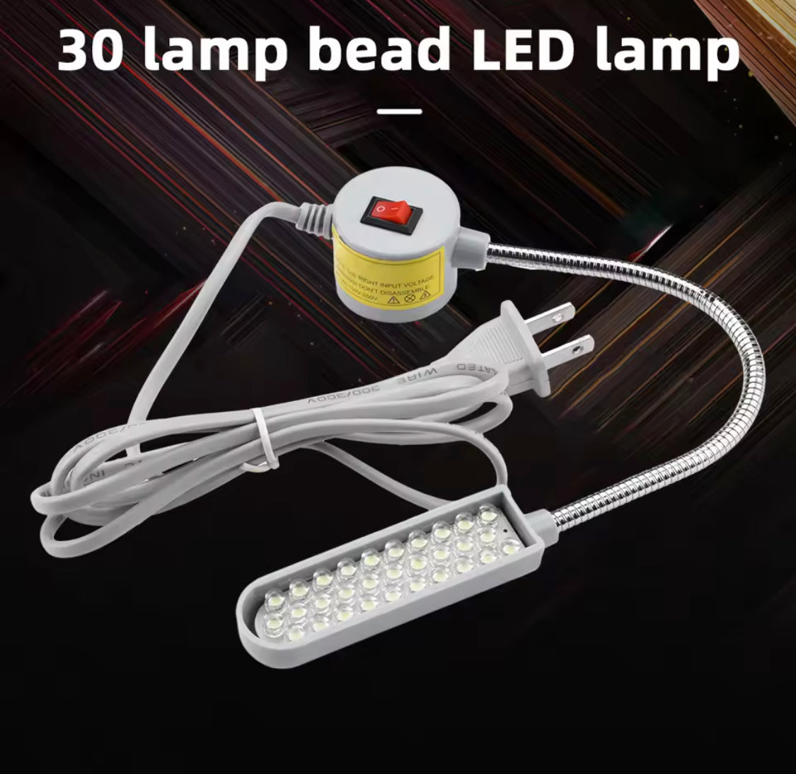 Adjustable LED Sewing Light, Flexible Gooseneck LED Light, Working Lamp Accessories