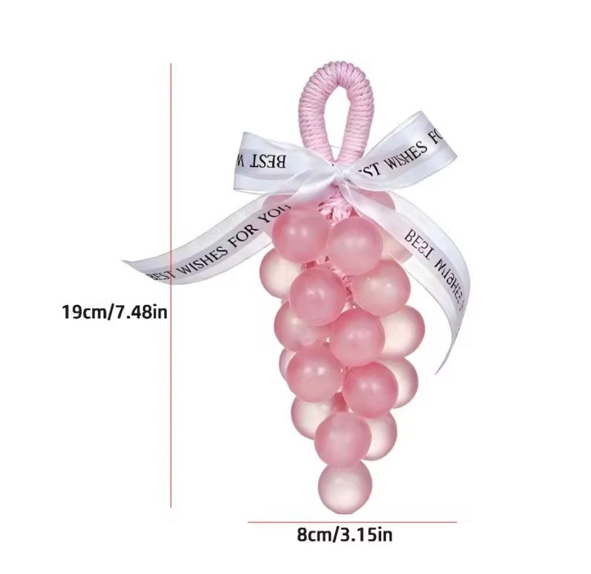 Cute Grape Shaped Hanging Bath Soap, 2 In 1 Hanging Grape Shape Soap With Air Freshener, Grape Scented Hanging Soap, Hanging Grape Freshness Soap