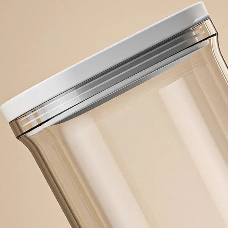 Marble Transparent Storage Jar, Kitchen Square Jar with Lid, Multigrain Tank Container for Cereal, Stackable Kitchen Bulk Sealed Cans, Airtight (500ml, 600ml, 800ml, 1200ml) Food Organizer