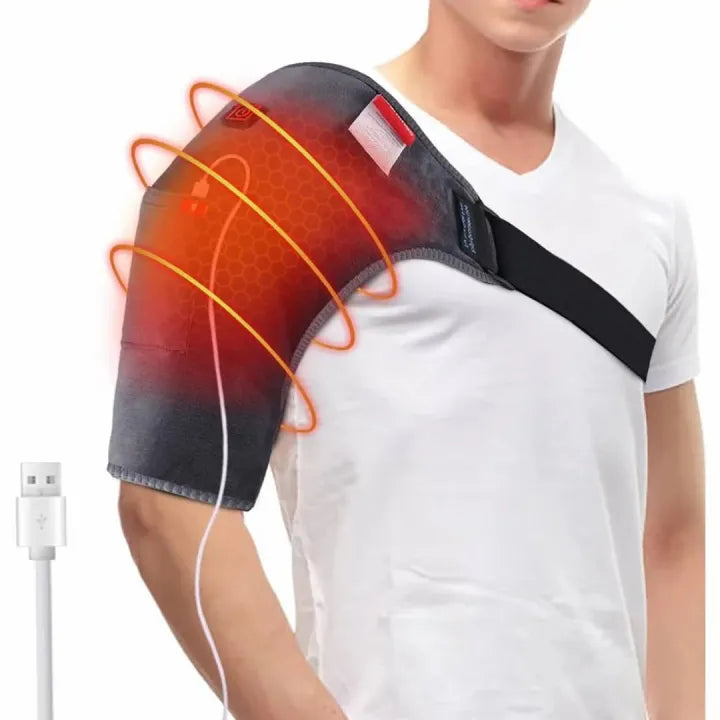 Adjustable Heating Shoulder Support Belt, Electric Shoulder Heating Pad Brace, Smart Heated Shoulder Support Belt