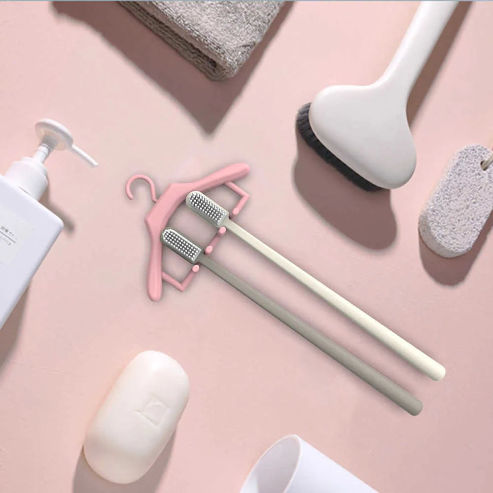 Unique Toothbrush Rack, Home Creative Hanger, Wall Hanging Tooth Storage Rack, Multifunctional Mini Hanger With Hooks, Toothbrush Tumbler Organizer Rack