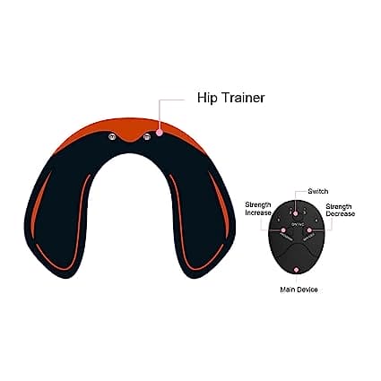 EMS Hip Massager, U Shape Hip Pad, Abdominal Muscle Trainer, Unisex Hip Slimming Massager, Losing Weight Lifting Massager, Hip Muscle Massager, Hip Body Shaper, Hip Trainer Abdominal Machine, Electric Muscle Stimulator