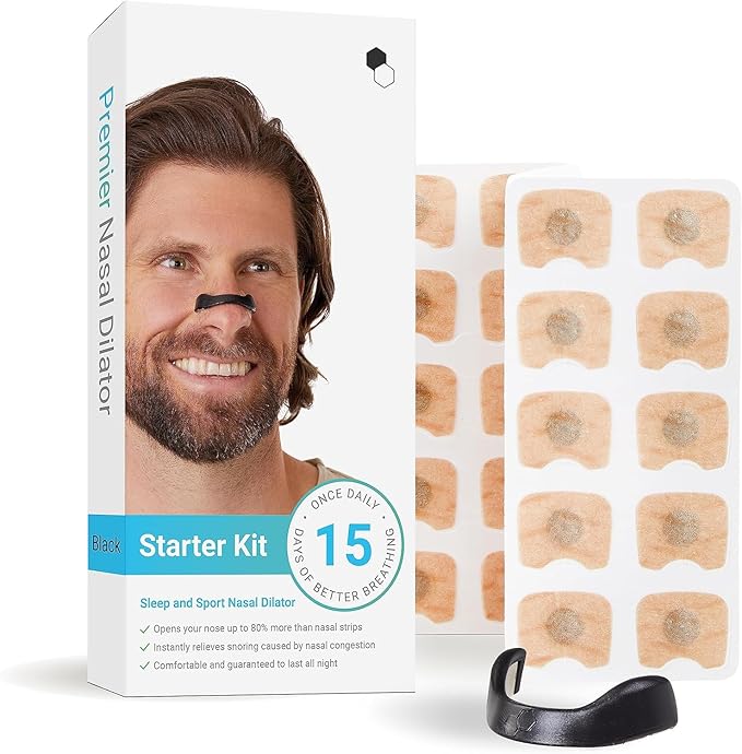 Magnetic Anti Snore Nose Clip, Nasal Breathing Dilators Starter Kit, Breathing Magnetic Nasal Strip