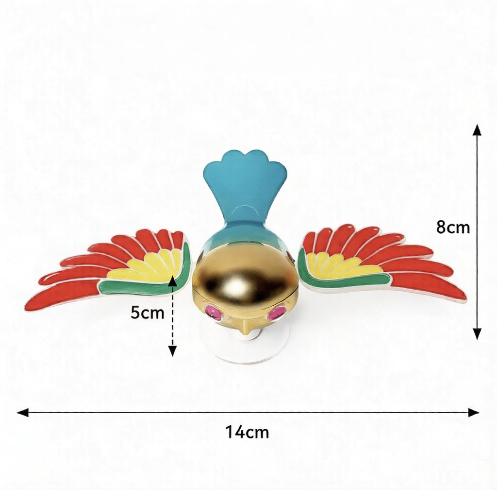 Cute Flying Bird Vehicle Decor, Spectrum Sparrow Bike Accessory, Fun And Funky Motorcycle Accessory