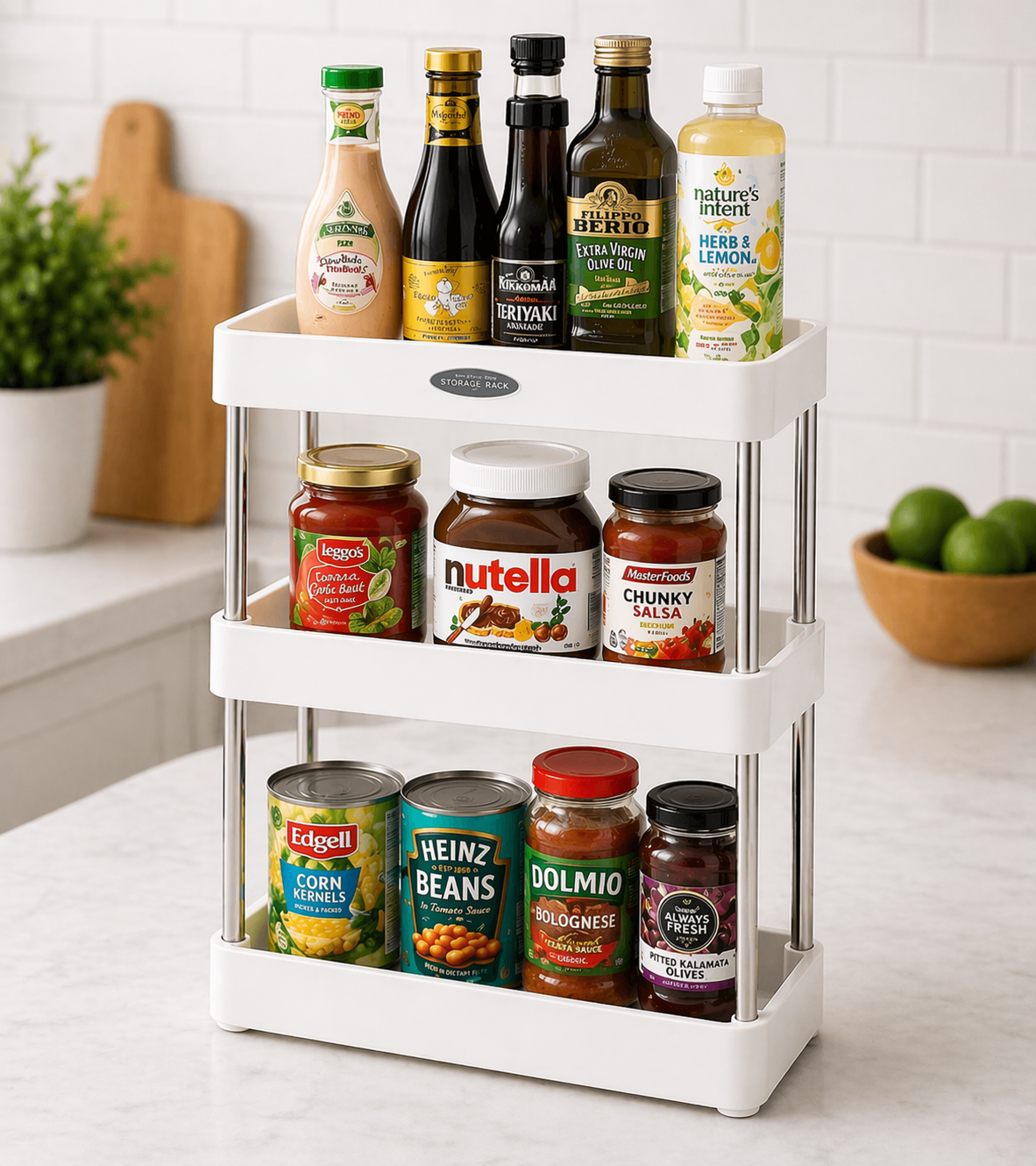 Triangle Shape Bathroom Corner, Large-Capacity Organizer Shelves, 3 Layer Storage Rack