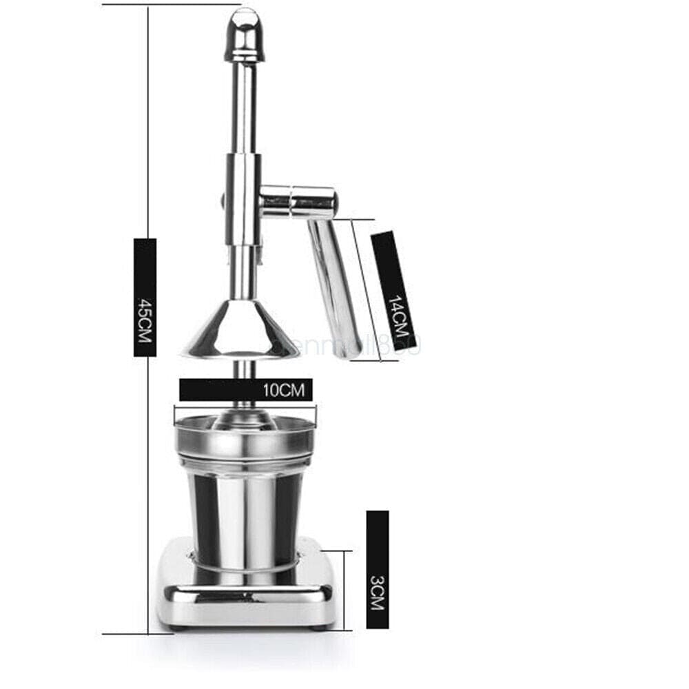 Manual Citrus Juicer, Squeezer for Fresh Fruit Juice, Hand Citrus Fruit Juice Machine, Stainless Steel Fruit Juice Squeezer