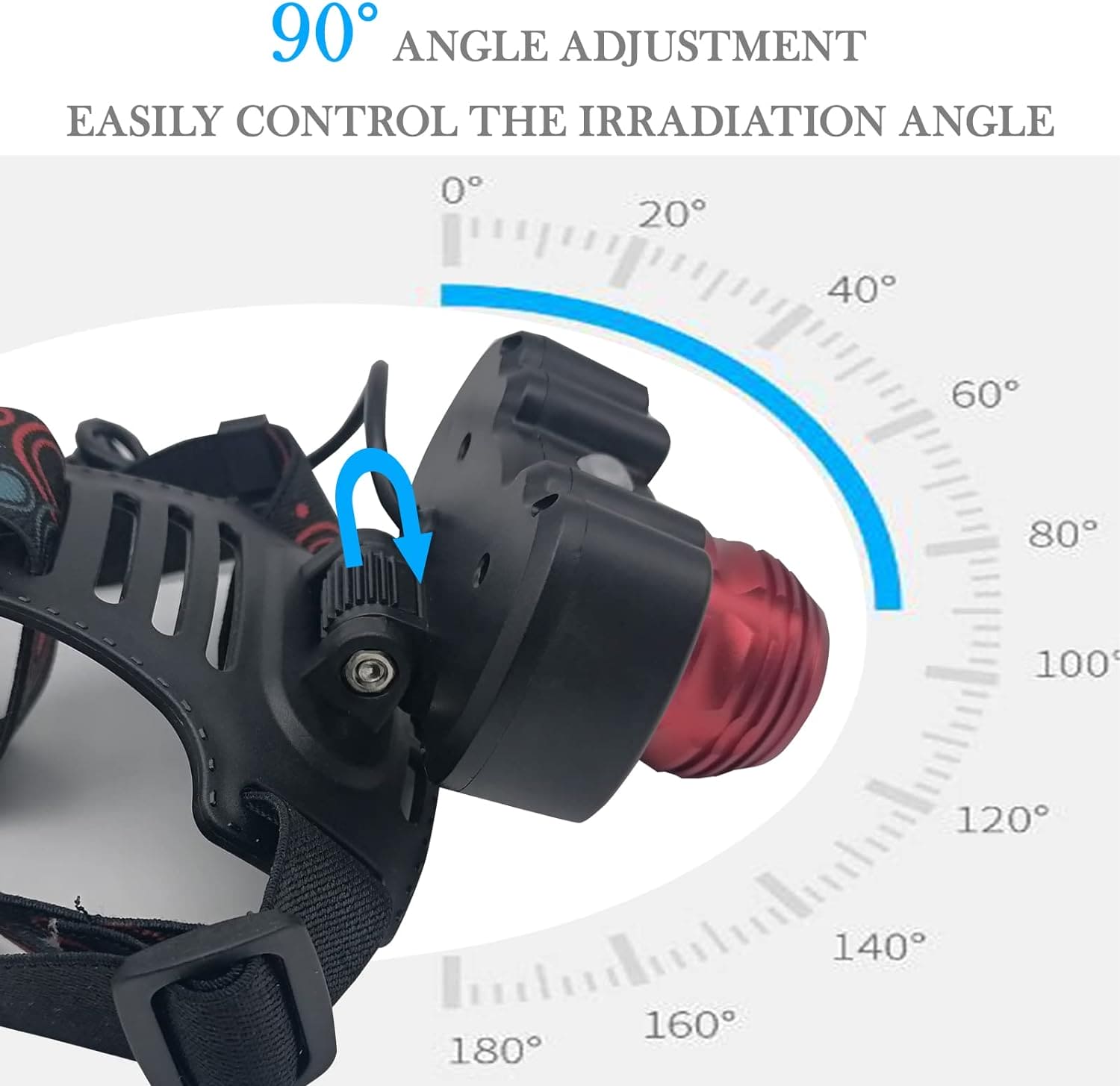 Led Head Lamp, Camping Hunting Lantern Head Torch, Long Shot Superlight, Adjustable Waterproof Headlamp Flashlight, Rechargeable Headlight Torch, Zoom Hunting Lamp Torch Light, Super Beam Head Light,