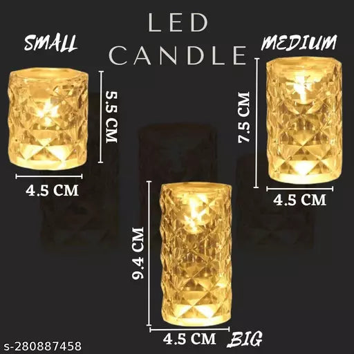 Romantic Rose Crystal Lamp, Mini Petals Diamond Table Lamp, Dimmable Golden Desk Lamp, Nordic Crystal Rechargeable Table Lamp, LED Romantic Desk Light