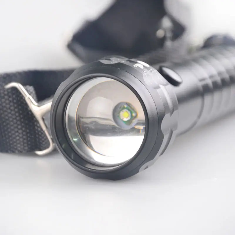 Strong Police Flashlight, Portable Photography Flashlight, Hard Light Zoom Photo Lantern, Metal Reflector Flashlight, Lantern Outdoor Patrol Flashlight, Powerful Handheld Flashlight for Camping