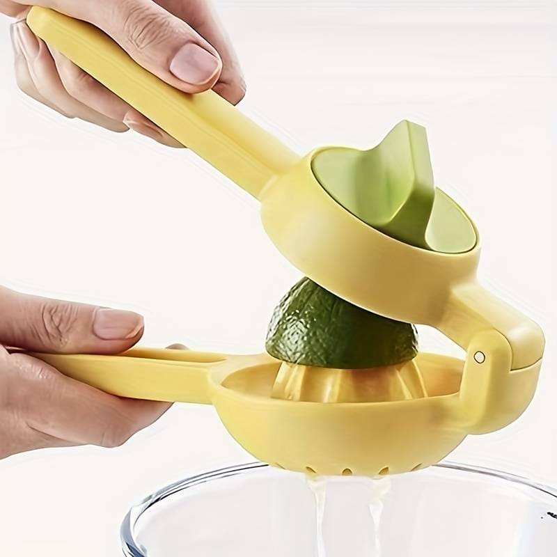 Rotational Fruity Squeezer, Hand Press Squeezer, Manual Citrus Juicer, Household Manual Press Type Juicer, Multifunctional Handheld Portable Extrusion Juicer, Dual Action Lemon Citrus Press