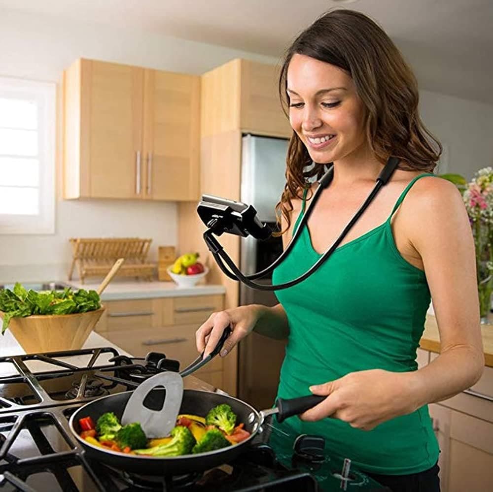Lazy Neck Mobile Holder, Flexible Mobile Phone Holder, 360 Degree Adjustable Hanging Bendable Lazy Holder, Multifunction Universal Long Arm Bracket, Universal Cell Phone Hanging Stand, Adjustable 360 Degree Phones Holder Stand