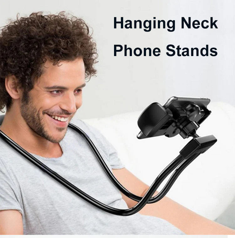 Lazy Neck Mobile Holder, Flexible Mobile Phone Holder, 360 Degree Adjustable Hanging Bendable Lazy Holder, Multifunction Universal Long Arm Bracket, Universal Cell Phone Hanging Stand, Adjustable 360 Degree Phones Holder Stand
